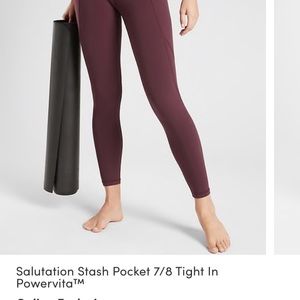Athleta Salutation Stash Capri Tights